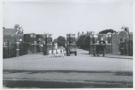 The gates of HMS Pembroke Royal Naval Barracks Chatham