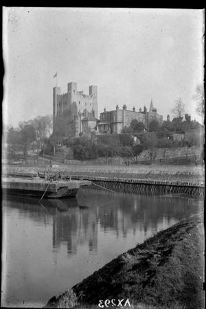 Rochester Castle from the River Medway
